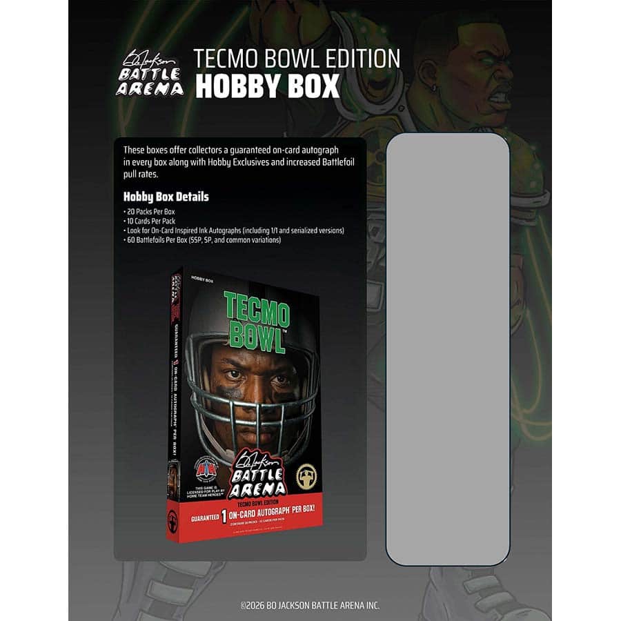 2026 Bo Jackson Battle Arena -Tecmo Bowl Edition Hobby Box (6/18)