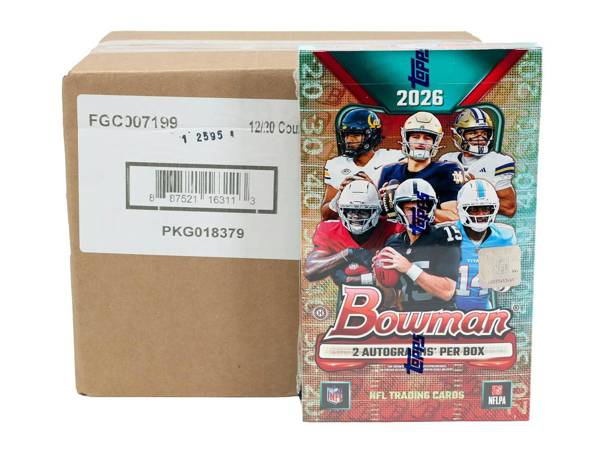 2026 Bowman Football 12-Box Hobby Case (Presell 9/30)