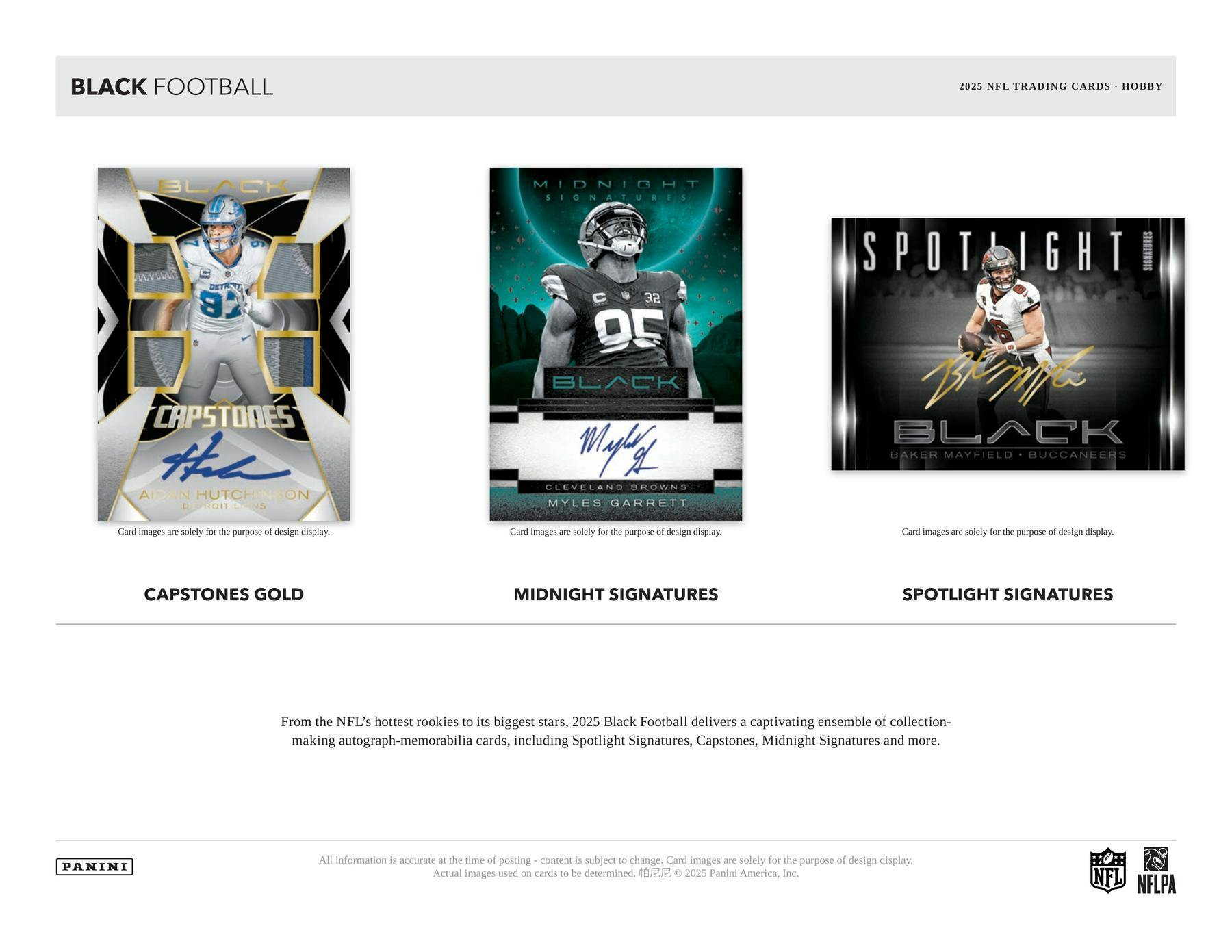 2025 Panini Black Football Hobby Box (10/8)