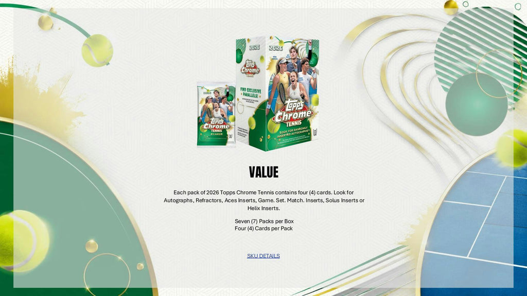 2026 Topps Chrome Tennis Blaster Box (Presell 9/30)