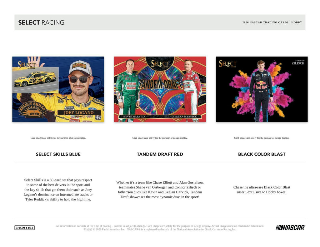 2026 Panini Select NASCAR Racing Hobby Box (6/17)