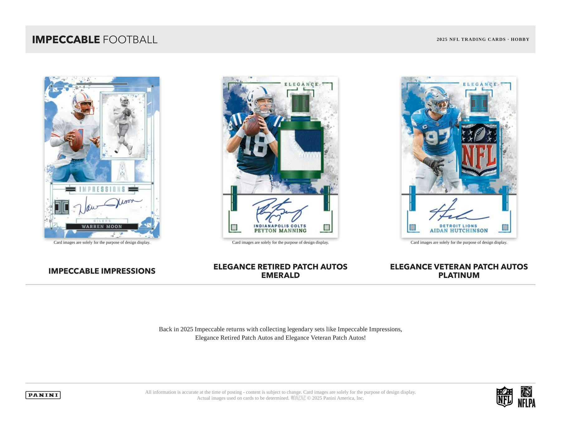2025 Panini Impeccable Football Hobby Box (10/15)