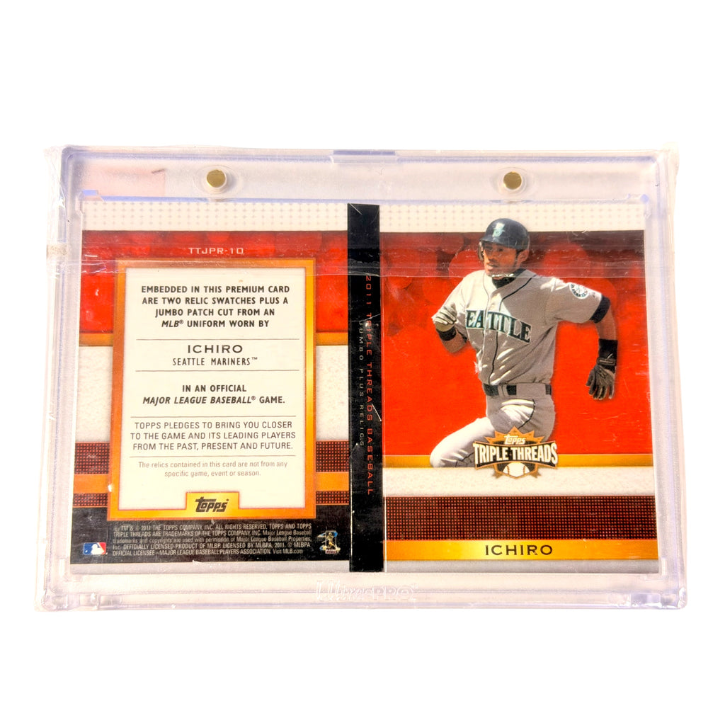 2011 Topps Triple Threads Ichiro Suzuki Jumbo Plus Relics Booklet 1/3 Mariners (TSR)