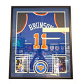 Jalen Brunson Autographed Custom Jersey – Framed Display (Beckett Witness Authentication | New York Knicks)