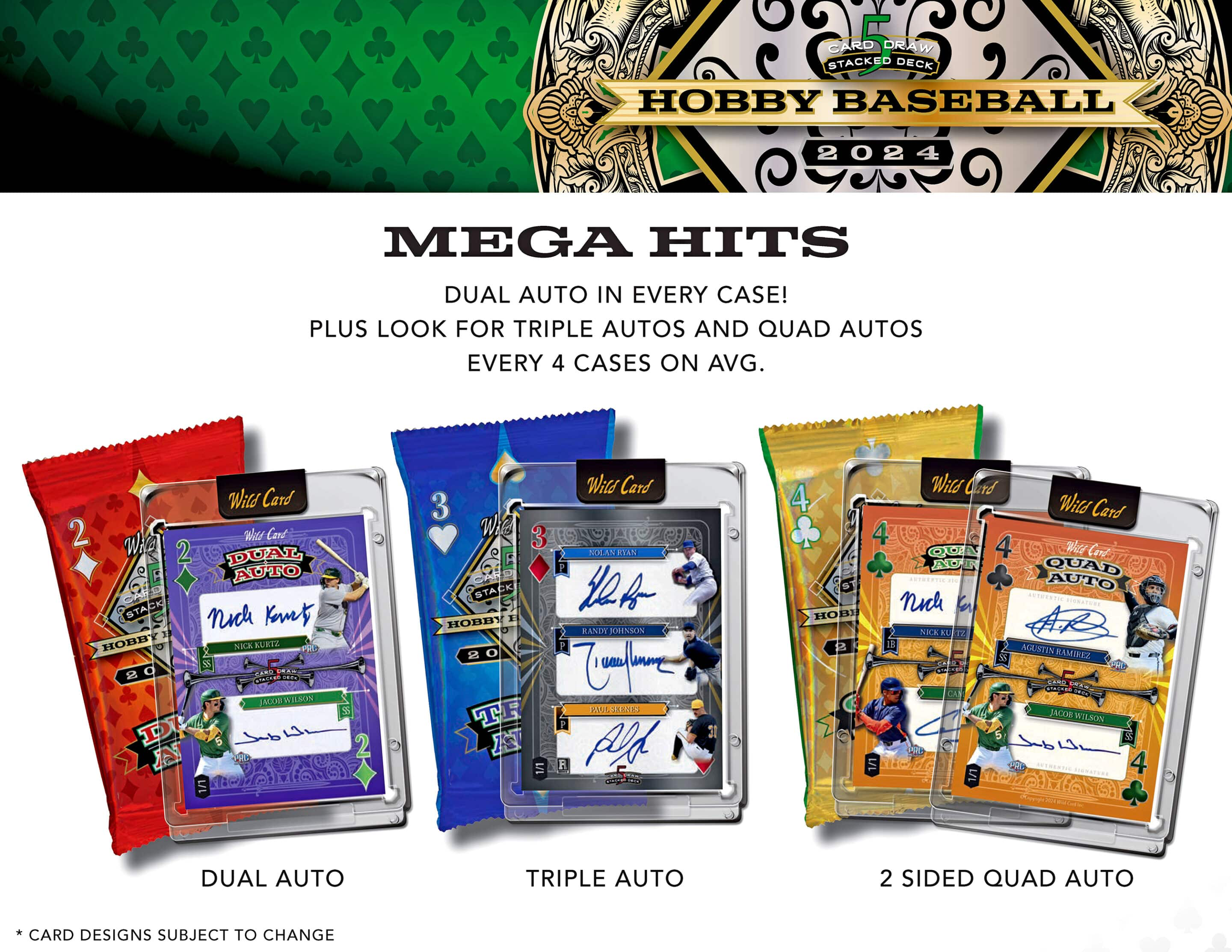 2024 Wild Card 5-Card Draw Stacked Deck Baseball Box