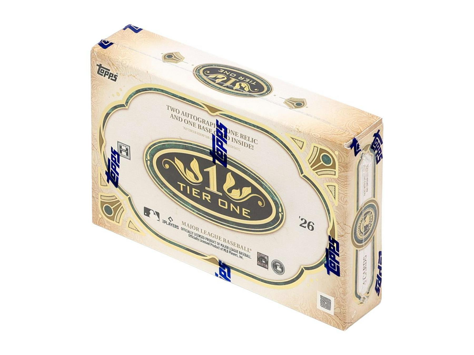 2026 Topps Tier One Baseball Hobby 12-Box Case (Presell 6/24)