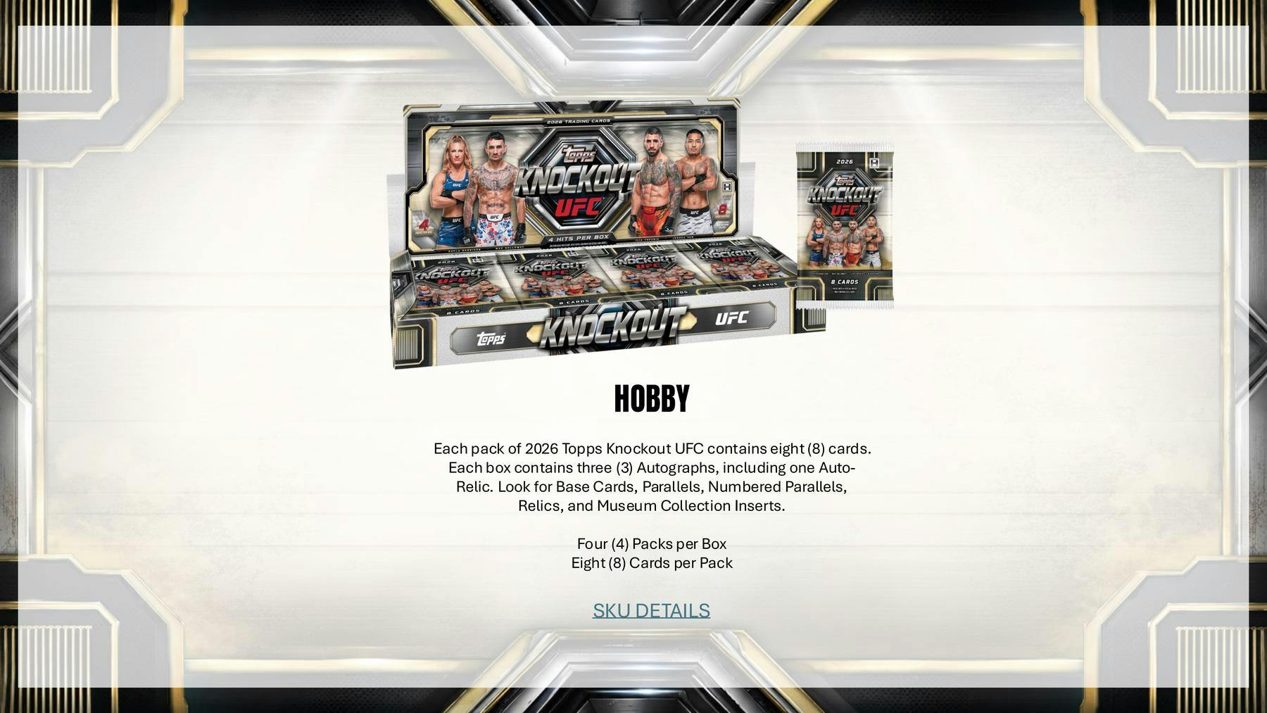 2026 Topps Knockout UFC Hobby Box (Presell 6/26)