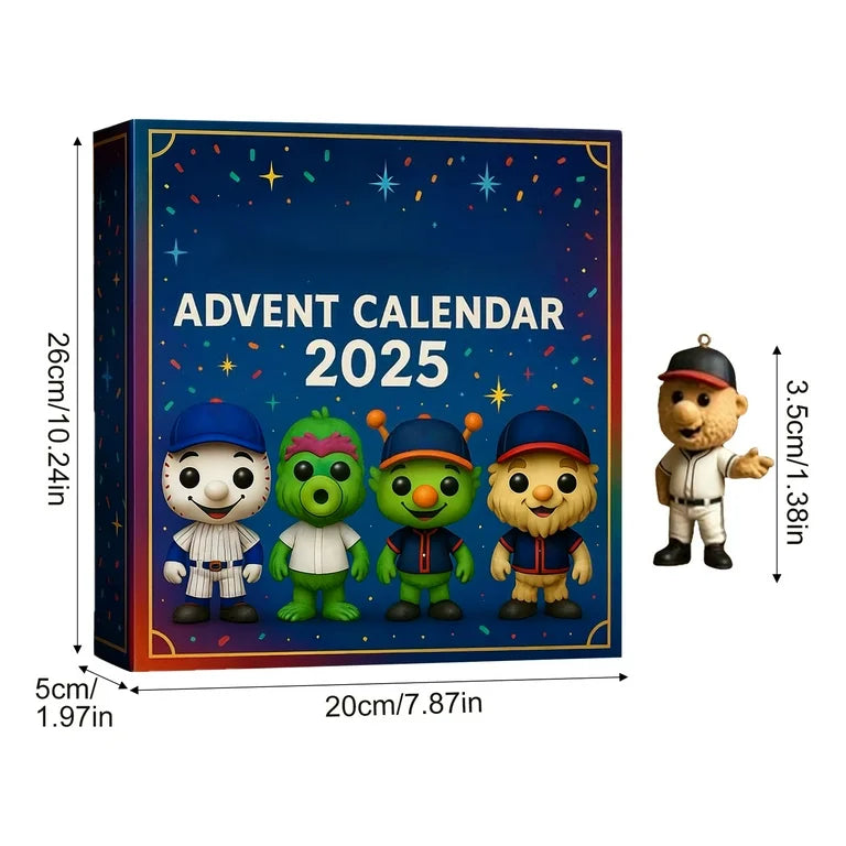 2025 2D Baseball Advent Calendar Advent Calendar (24 Days Baseball Set)
