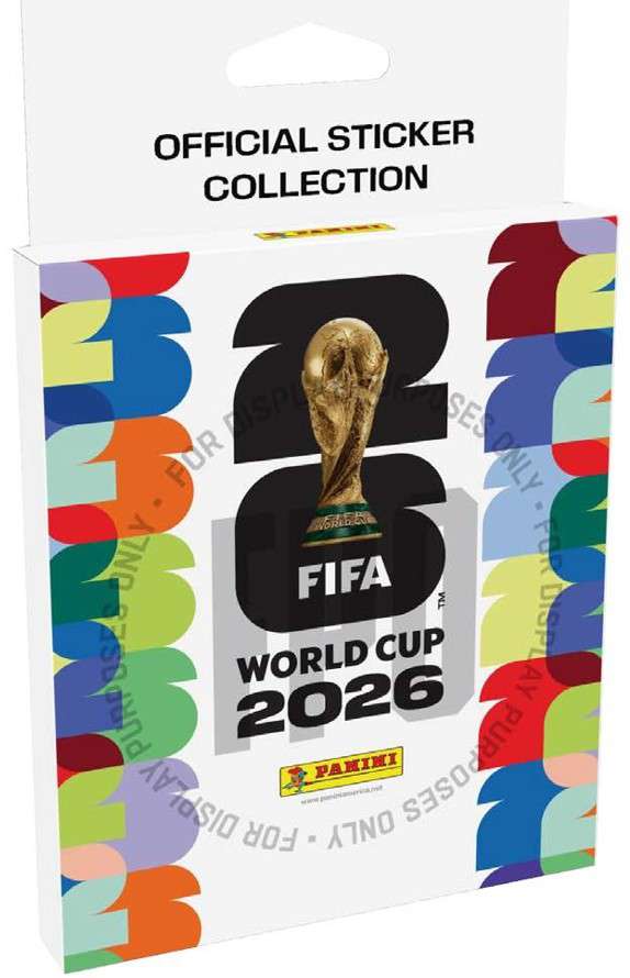 2026 Panini FIFA World Cup Soccer Sticker HANGER Box [5 Packs]