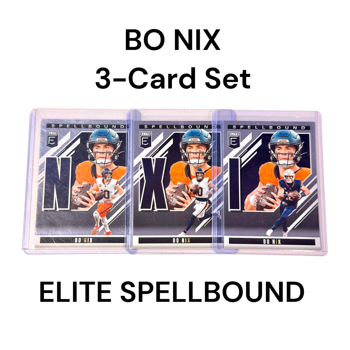 2024 Panini Elite Spellbound BO NIX 3-Card Set – Denver Broncos (ML)
