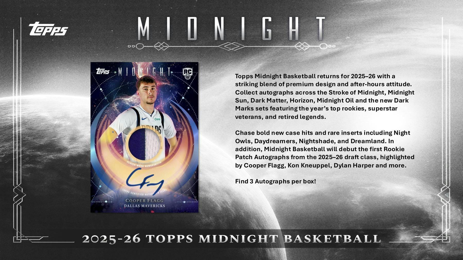 2025-26 Topps Midnight Basketball Hobby Box (1/29)