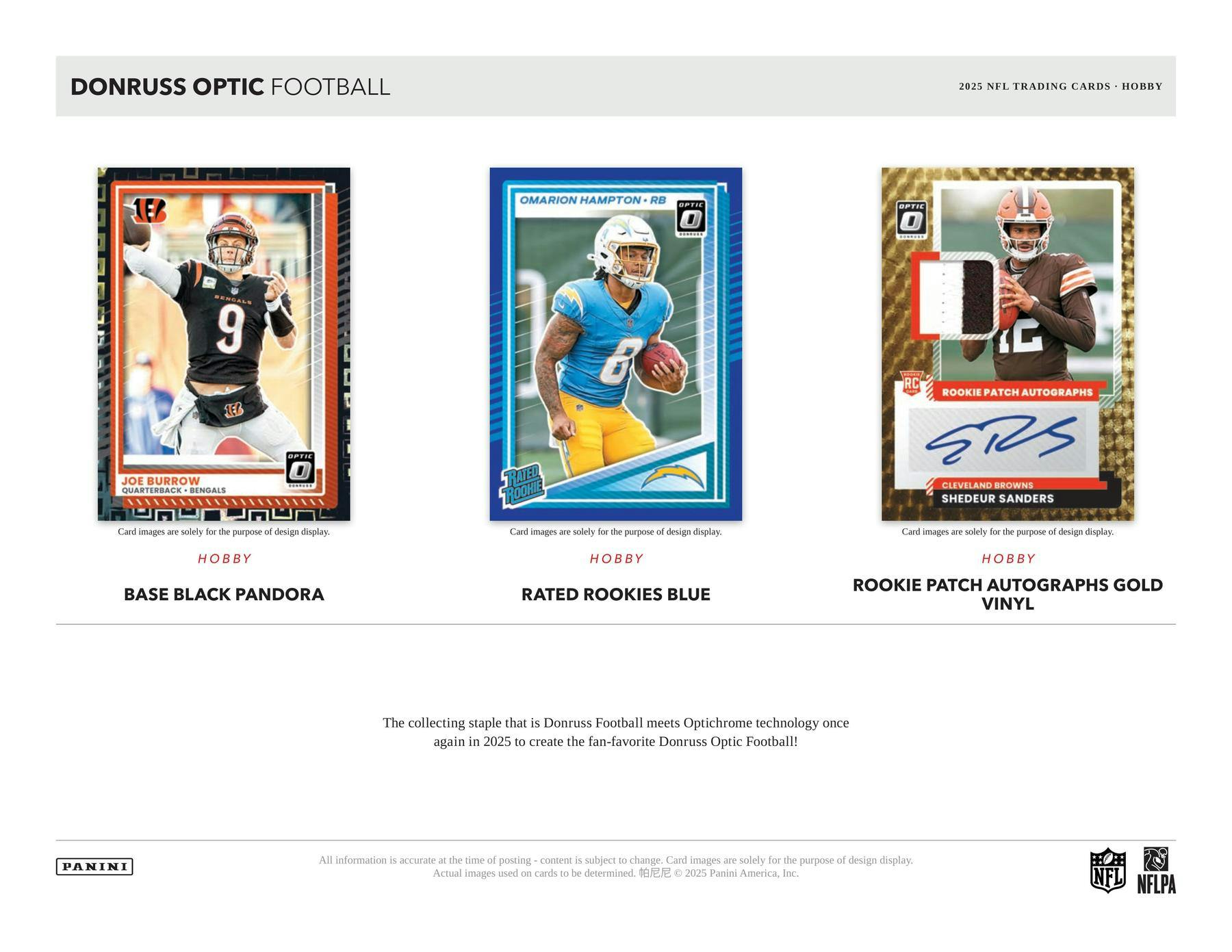 2025 Panini Donruss Optic Football Hobby Box