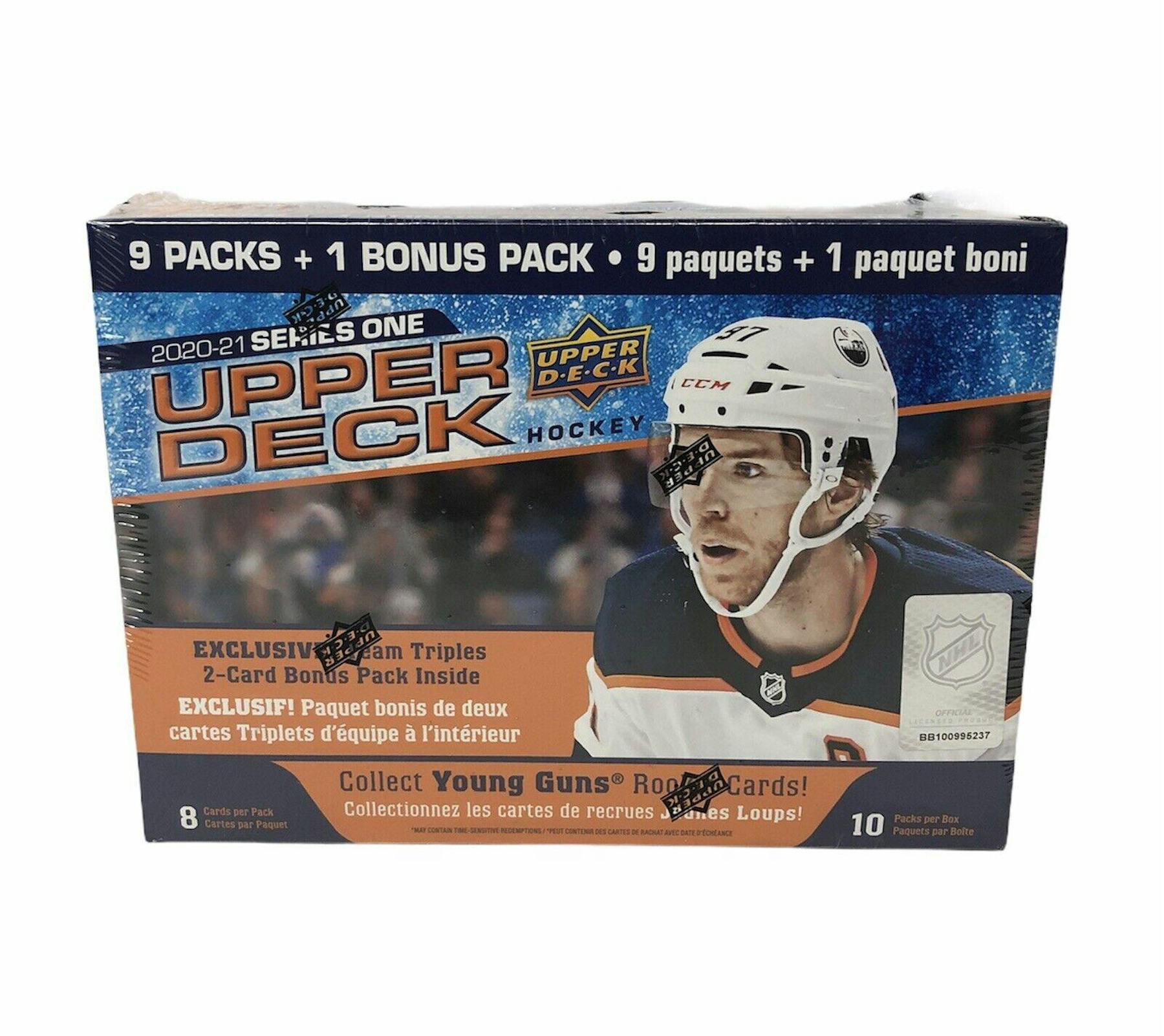 2020-21 Upper Deck Series 1 Hockey Mega Box (Team Triples Bonus Pack!)