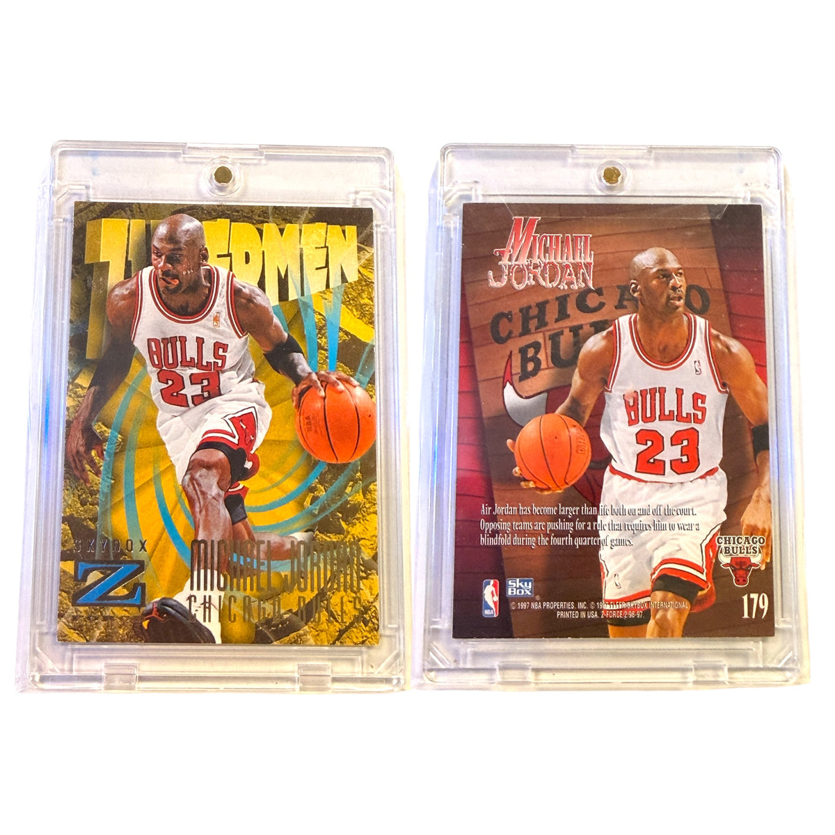 1996-97 SKYBOX Z-FORCE ZUPERMAN MICHAEL JORDAN #179 (JH)