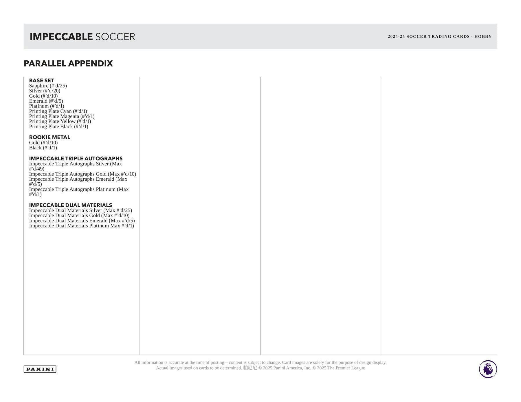 2024-25 Panini Impeccable Soccer Hobby Box