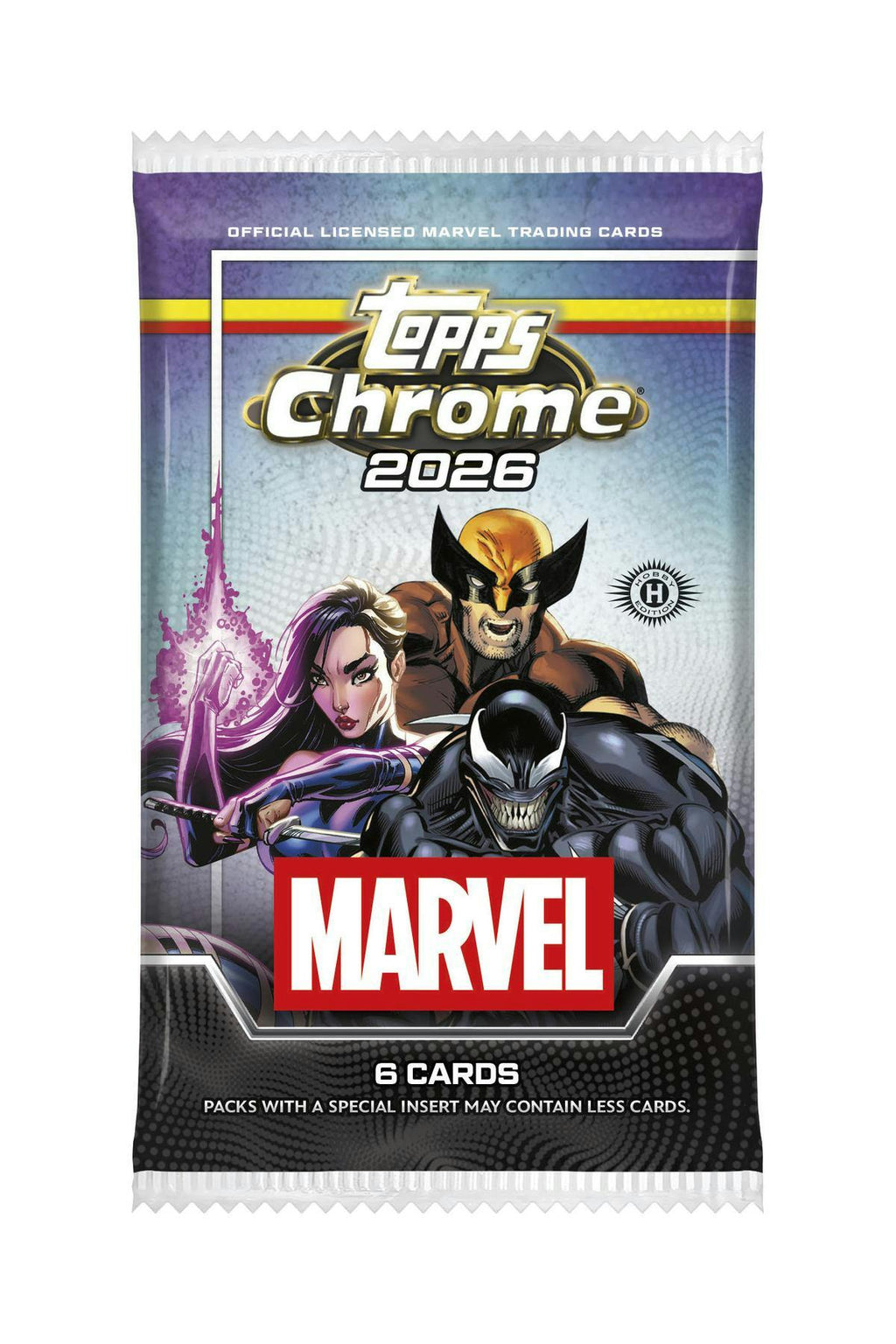 2026 Topps Chrome Marvel Comics Hobby 8-Box Case (7/1)