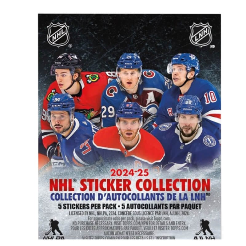 2024-25 Topps NHL Sticker Packs Box (50 Packs)