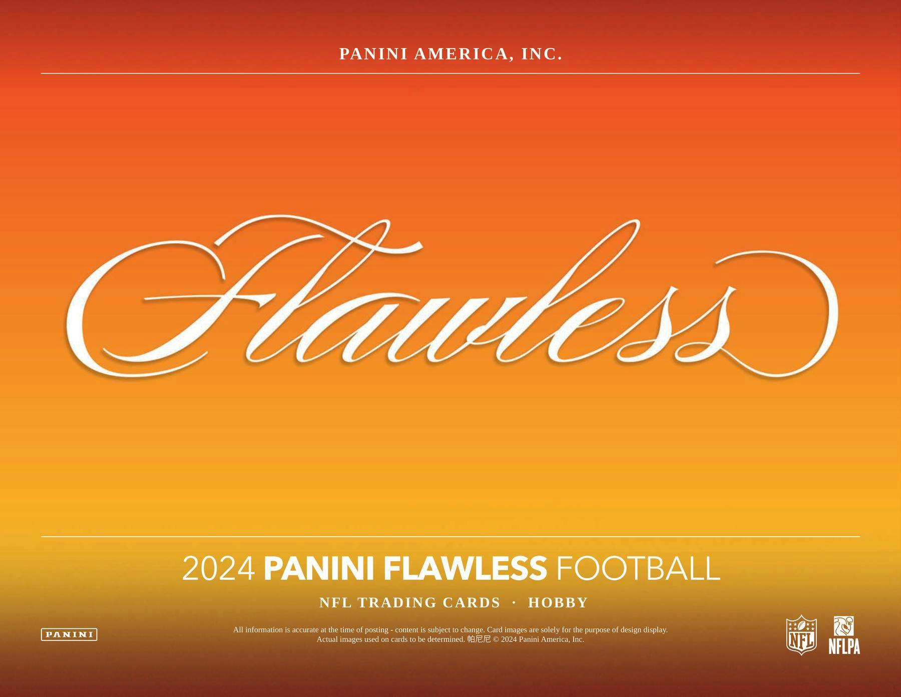 2024 Panini Flawless Football Hobby 2-Box Case