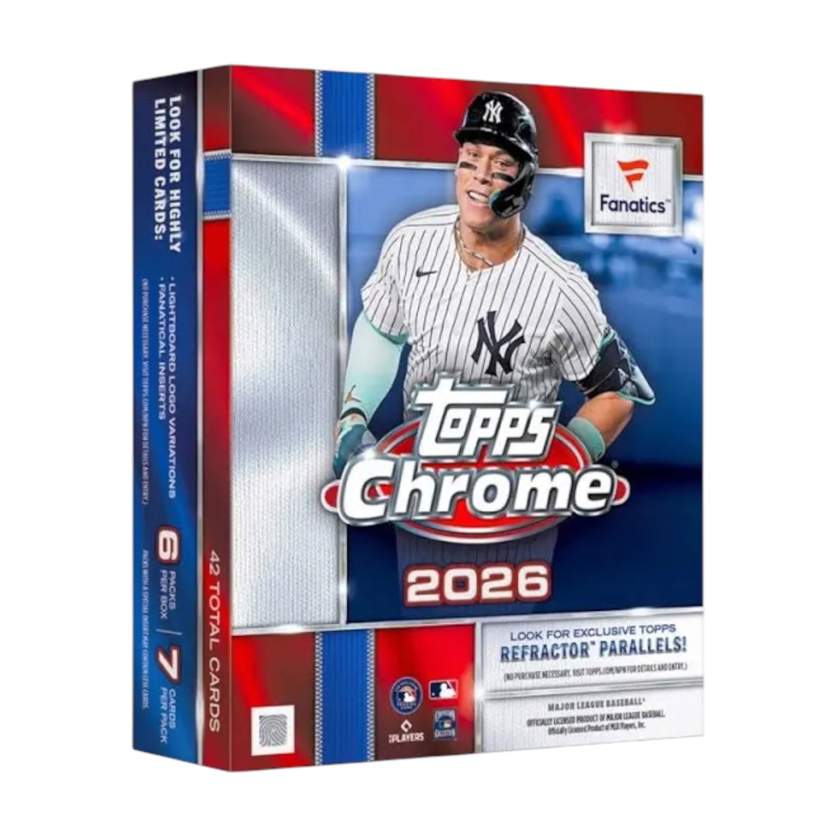 2026 Topps Chrome Baseball Fanatics 42-Card Mega Box