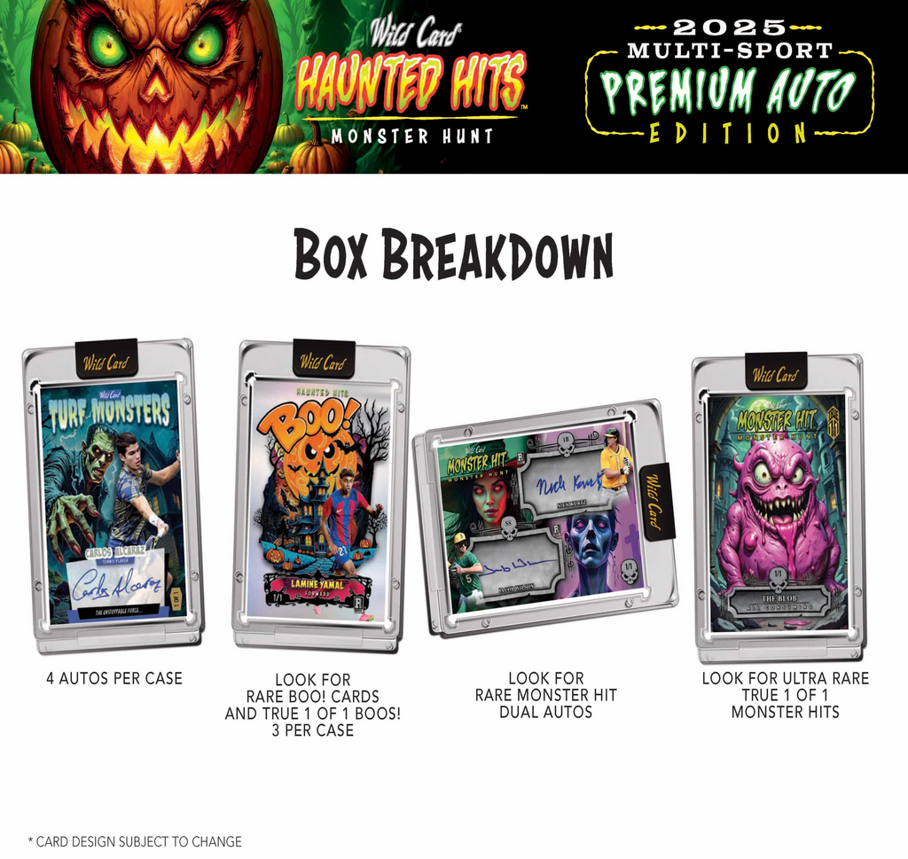 2025 Wild Card Haunted Hits Multi-Sport Premium Auto Edition Hobby Box