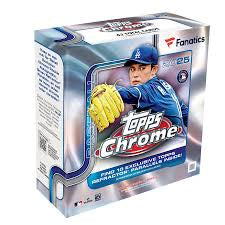 2025 Topps Chrome Baseball Fanatics Exclusive Mega Box