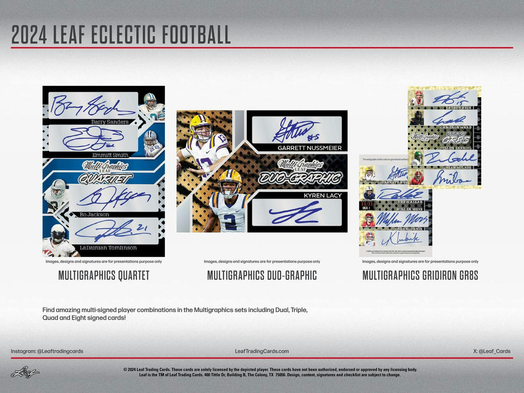 2024 Leaf Eclectic Football Jumbo Box (3/15)
