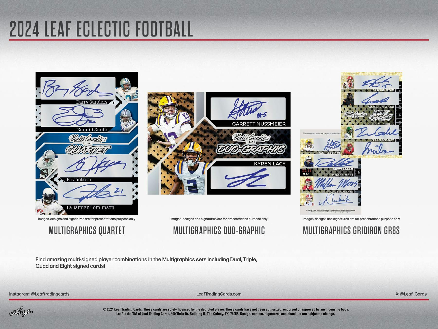 2024 Leaf Eclectic Football Jumbo Box (3/15)