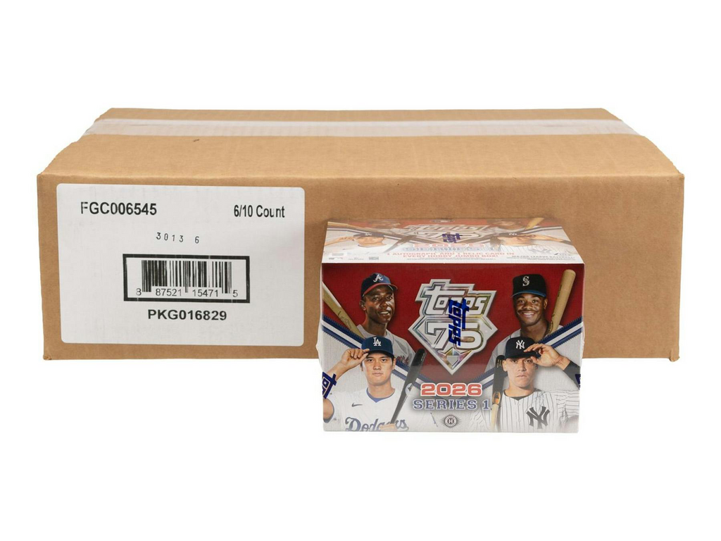 2026 Topps Series 1 Baseball Hobby Jumbo 6-Box Case (2/11)