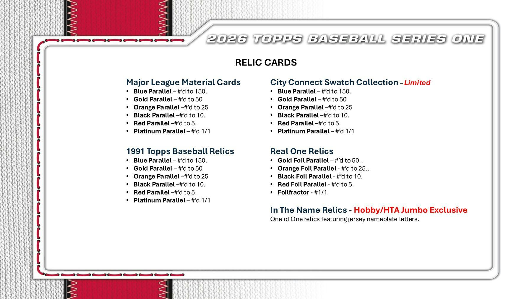 2026 Topps Series 1 Baseball Hobby Jumbo Box (2/11)