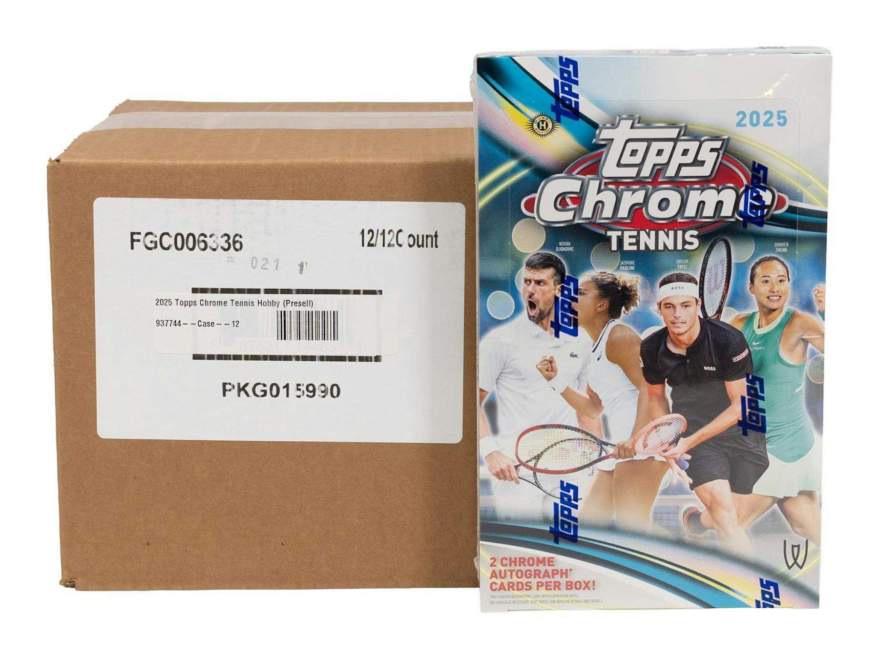 2025 Topps Chrome Tennis Hobby 12-Box Case