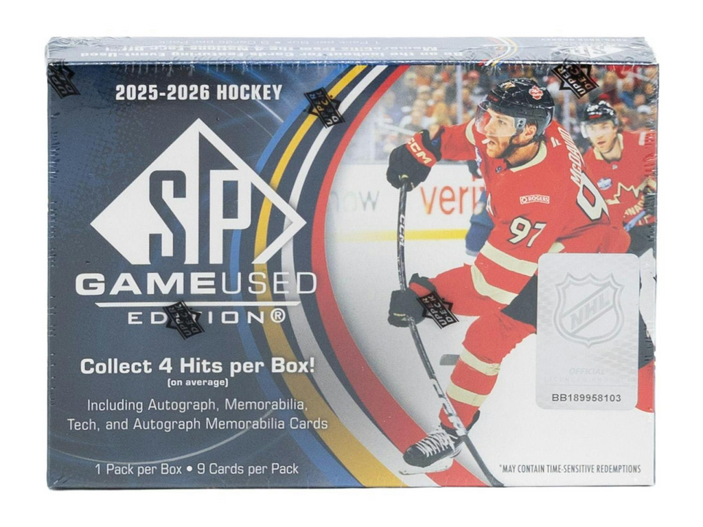 2025-26 Upper Deck SP Game Used Hockey Hobby Box