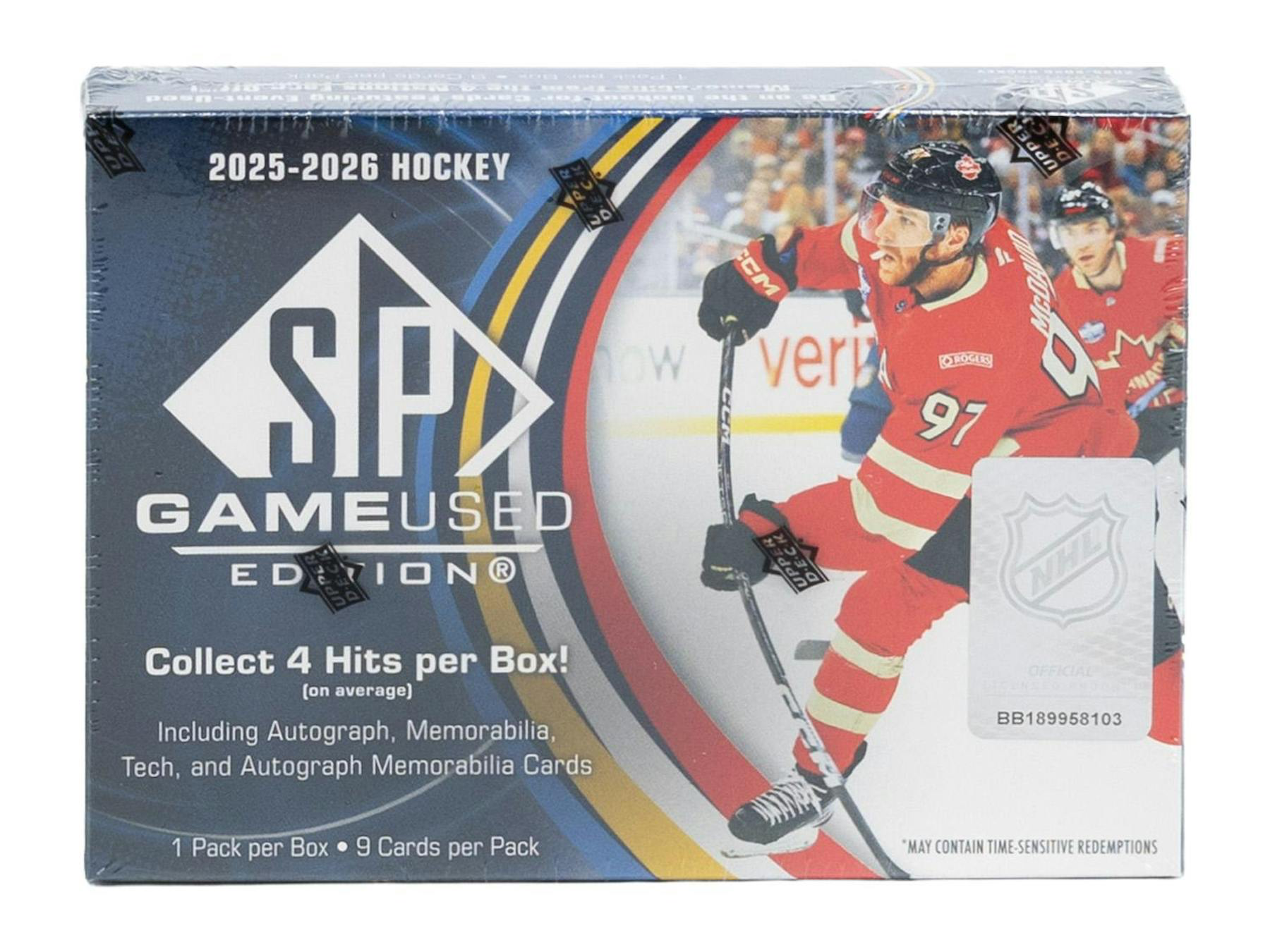 2025-26 Upper Deck SP Game Used Hockey Hobby Box