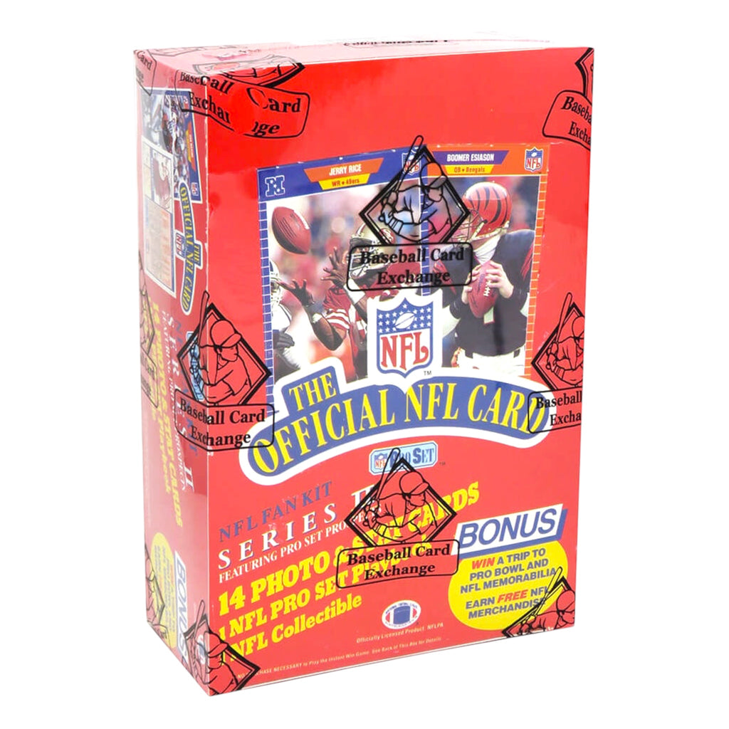 1989 Pro Set Series 2 NFL Football 36-Pack Wax Box (Factory Sealed)