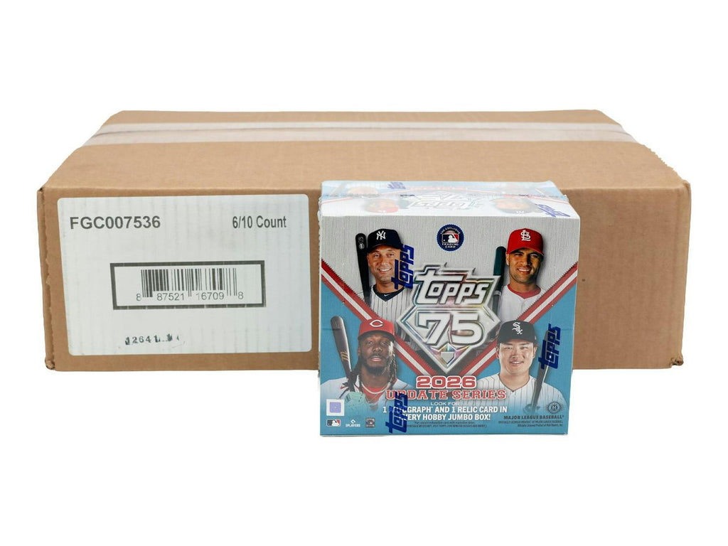2026 Topps Update Series Baseball Jumbo 6-Box Case (10/14)
