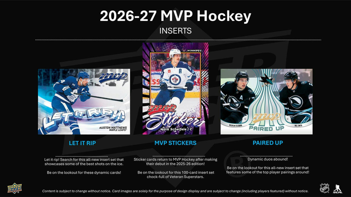 2026-27 Upper Deck MVP Hockey Blaster Box