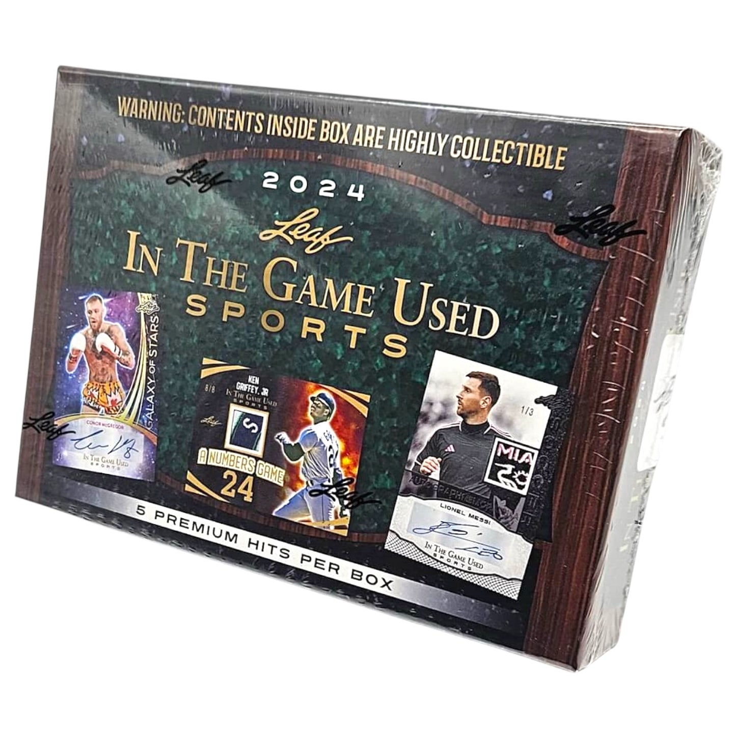 2024 Leaf In The Game Used Sports Hobby Box