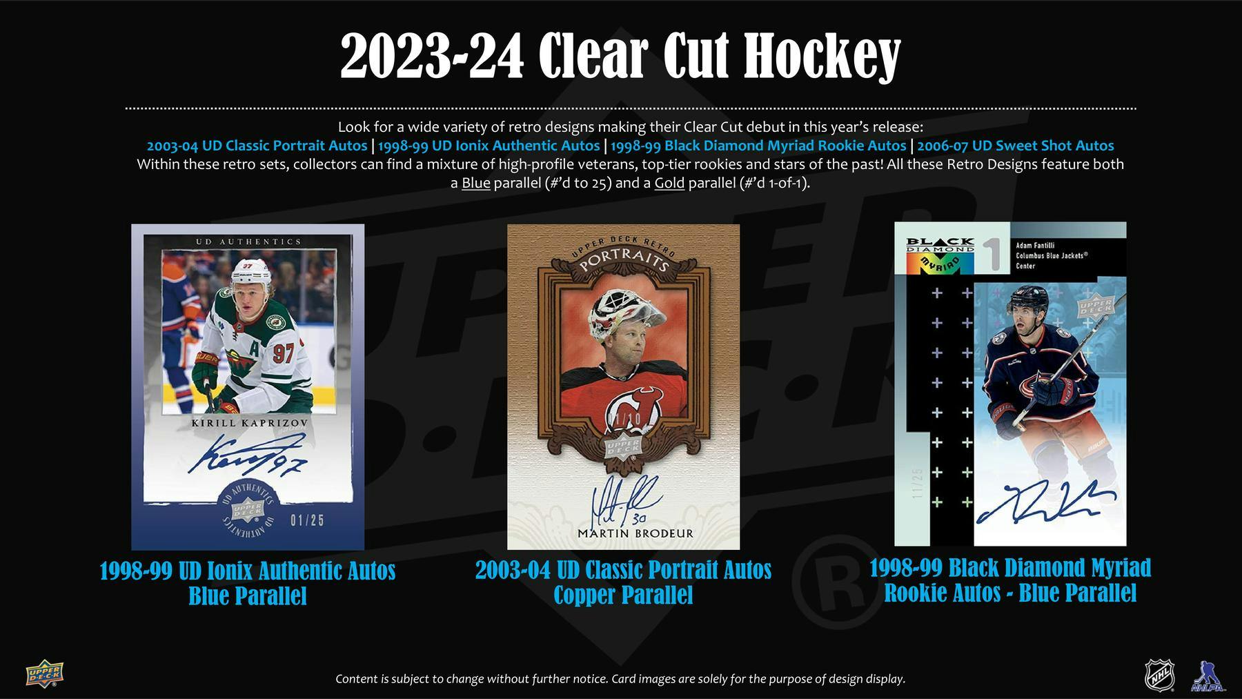 2023-24 Upper Deck Clear Cut Hockey Hobby Box