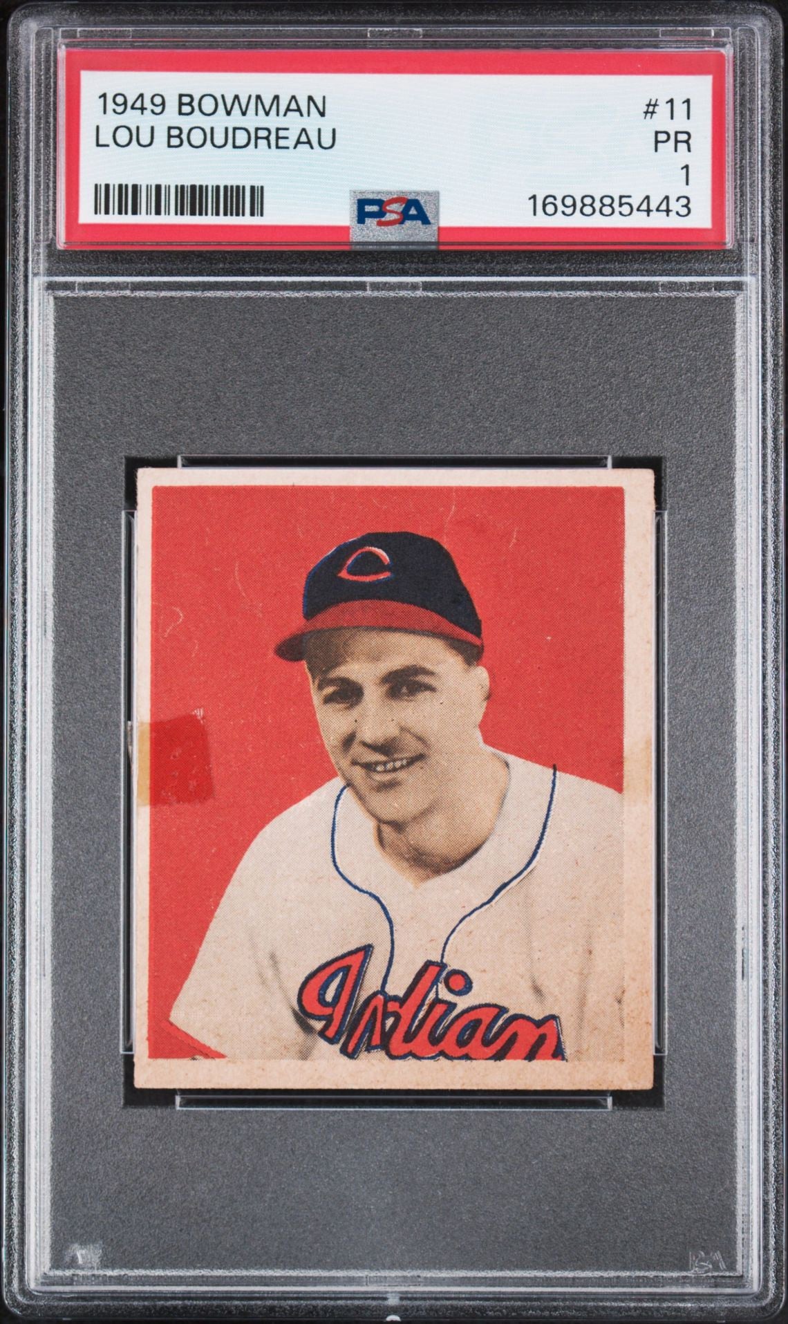 1949 Bowman Lou Boudreau #11 PSA 1 POOR – Cleveland Indians (GC)