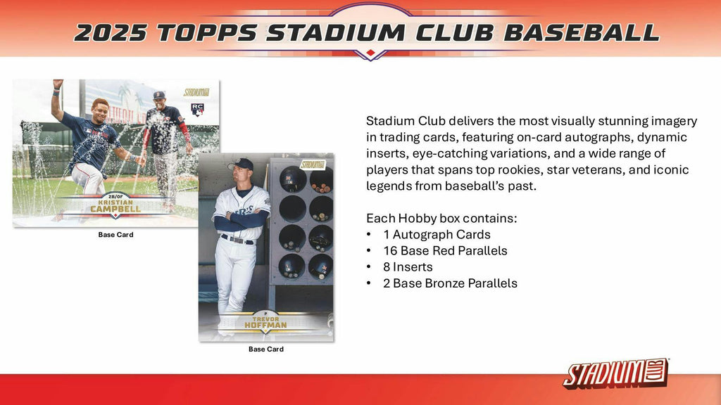 2025 Topps Stadium Club Baseball Mega 20-Box Case