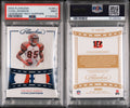 2022 PANINI FLAWLESS LEGENDARY MATERIALS #LMCJ CHAD JOHNSON LEGENDARY MAT-SAPPHIRE 4/5 PSA 9