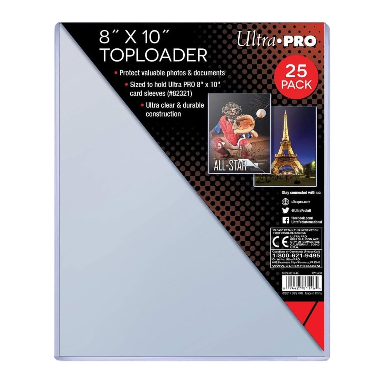 Ultra Pro Top Loaders for 8x10 Photo (25ct Pack)