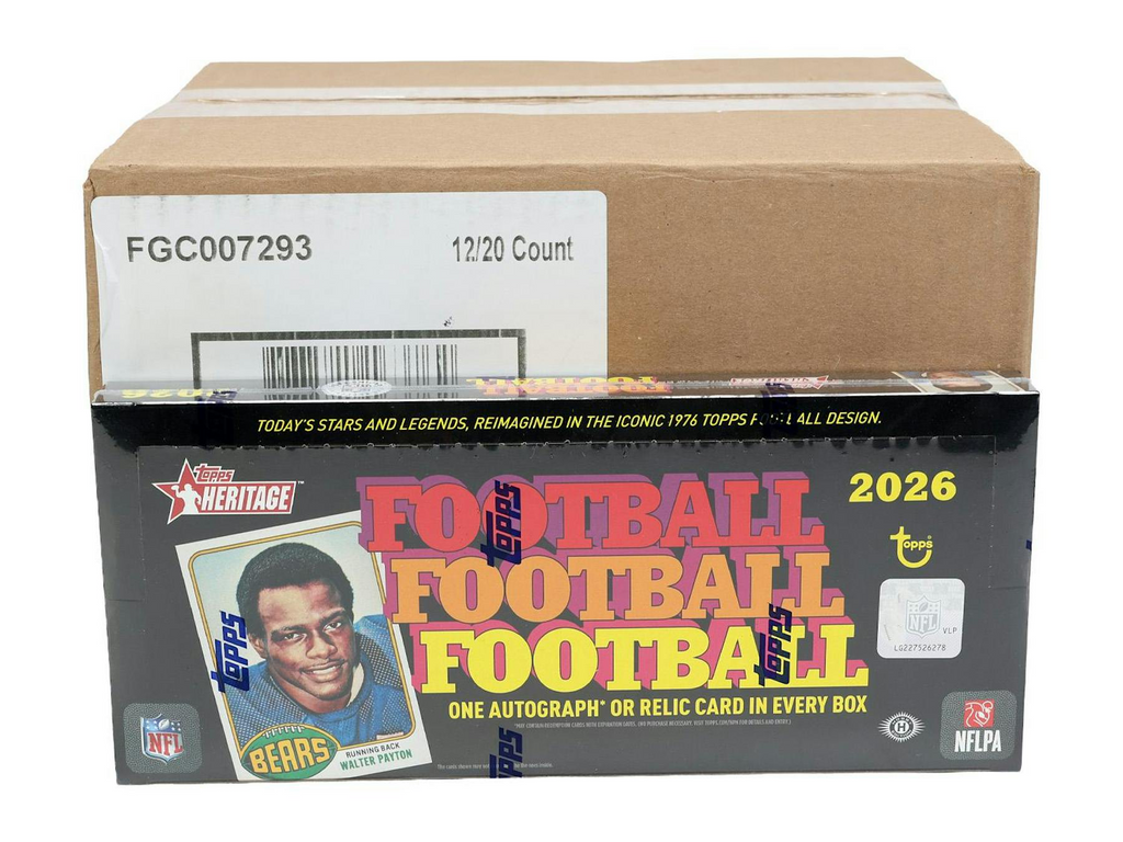 2026 Topps Heritage Football 12-Box Hobby Case (10/21)