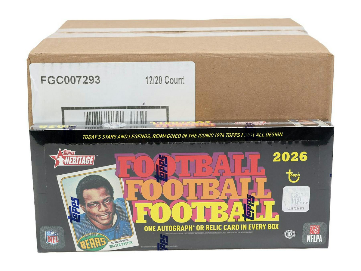 2026 Topps Heritage Football 12-Box Hobby Case (10/21)
