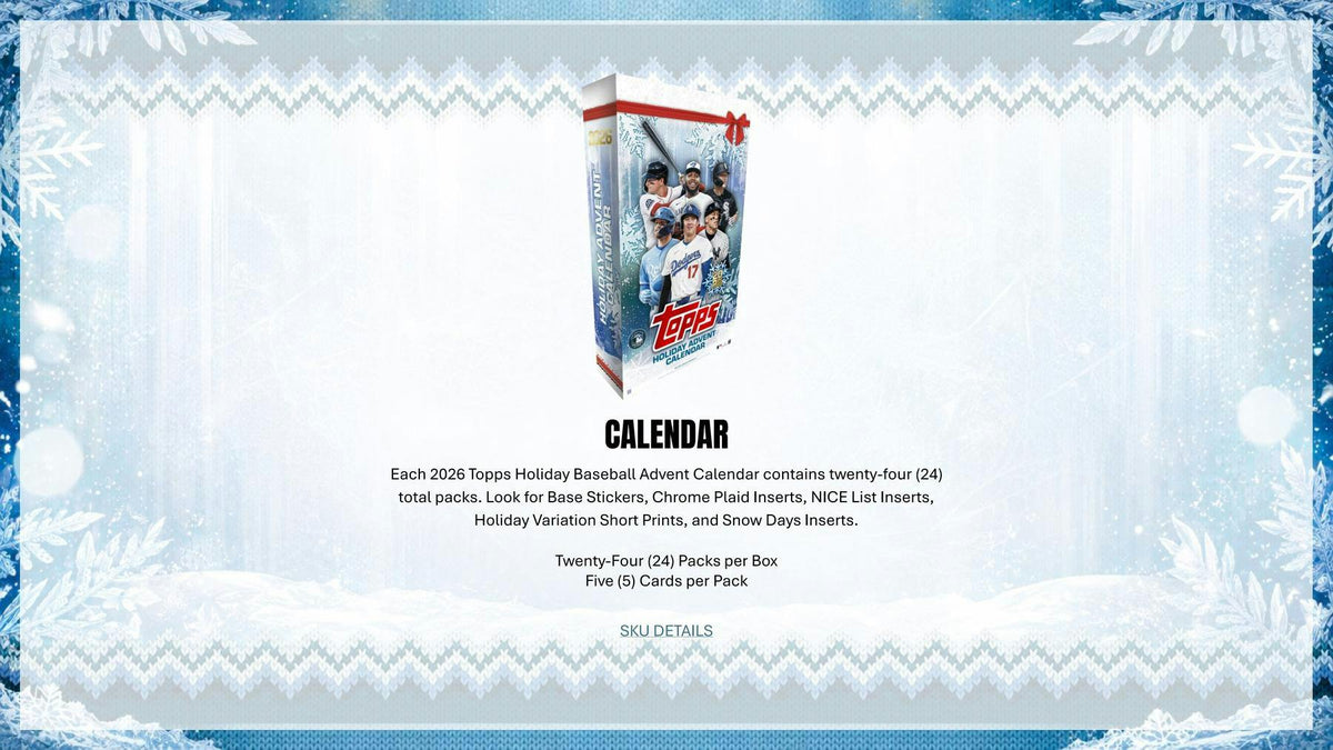 2026 Topps Holiday Baseball Advent Calendar