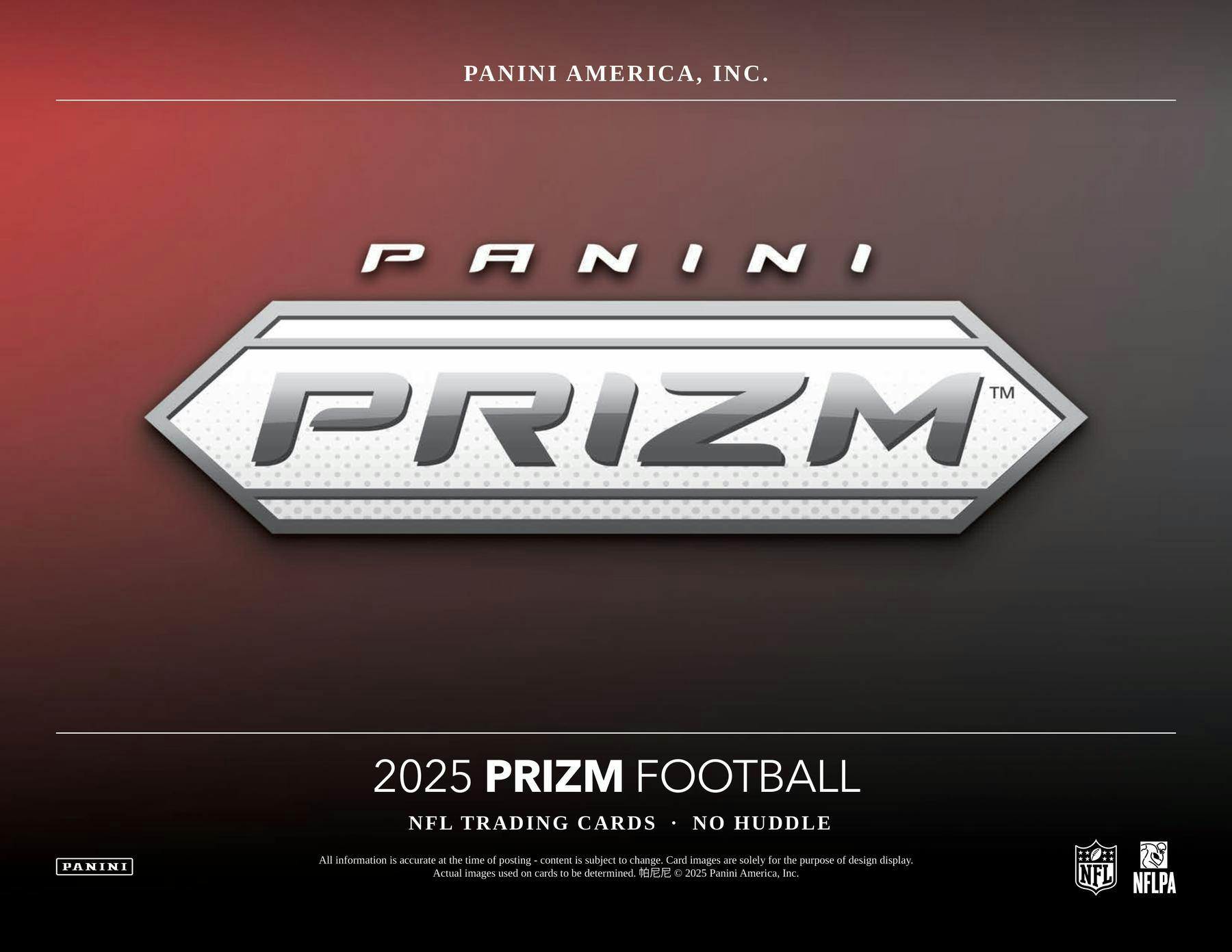 2025 Panini Prizm Football No Huddle Box
