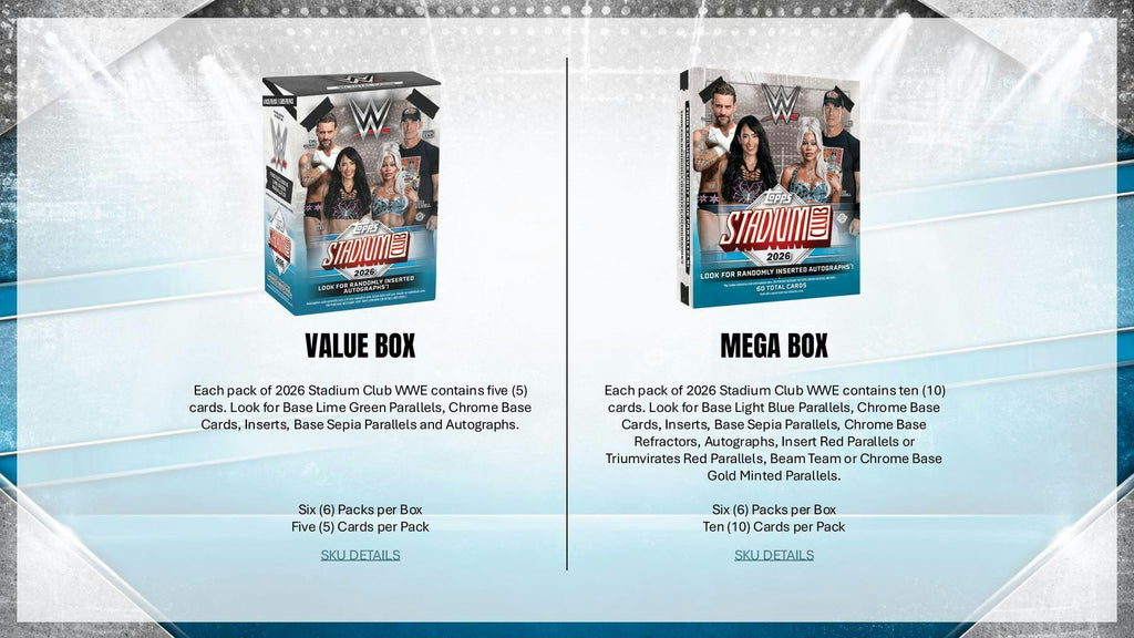 2026 Topps Stadium Club WWE Wrestling Blaster Box (Presell 10/23)