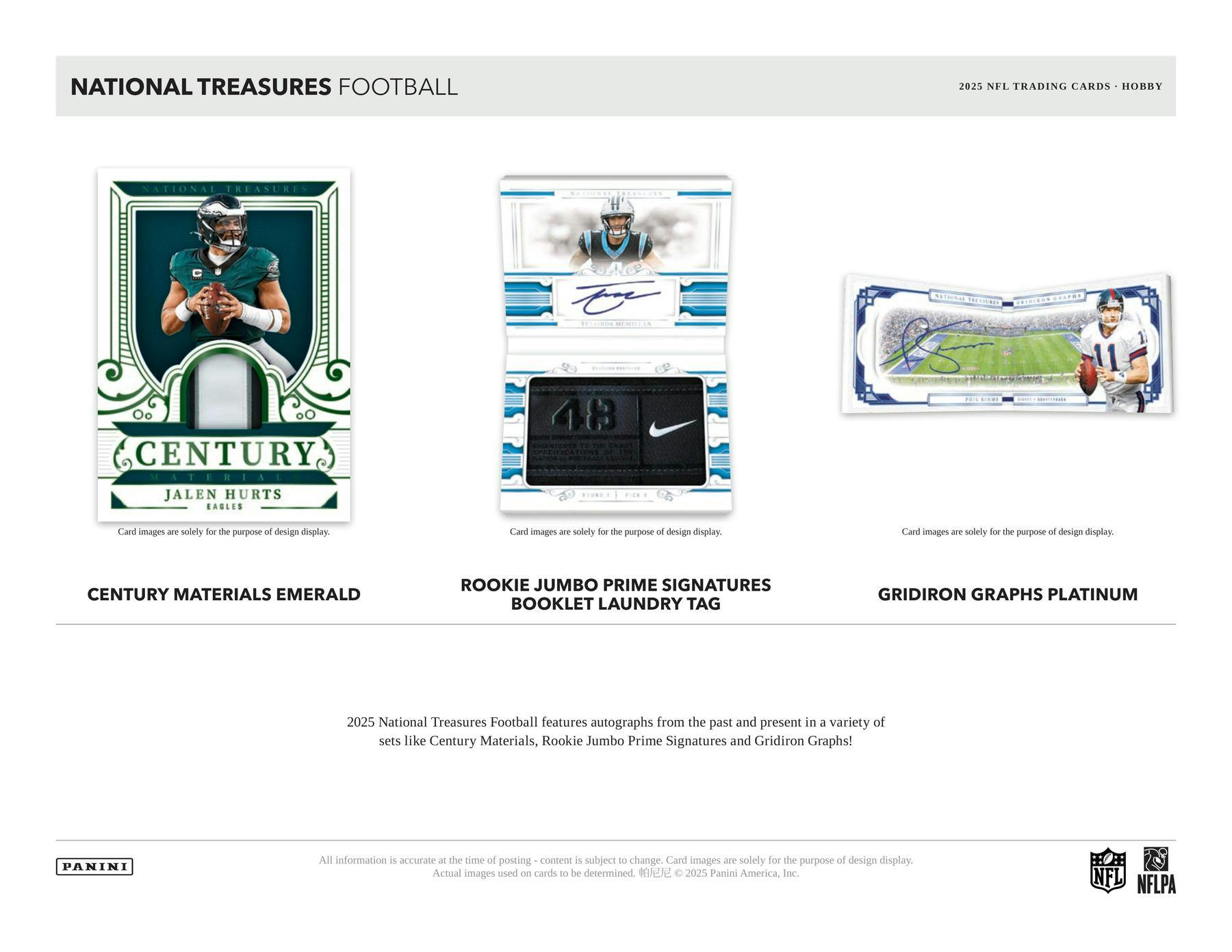 2025 Panini National Treasures Football Hobby Box