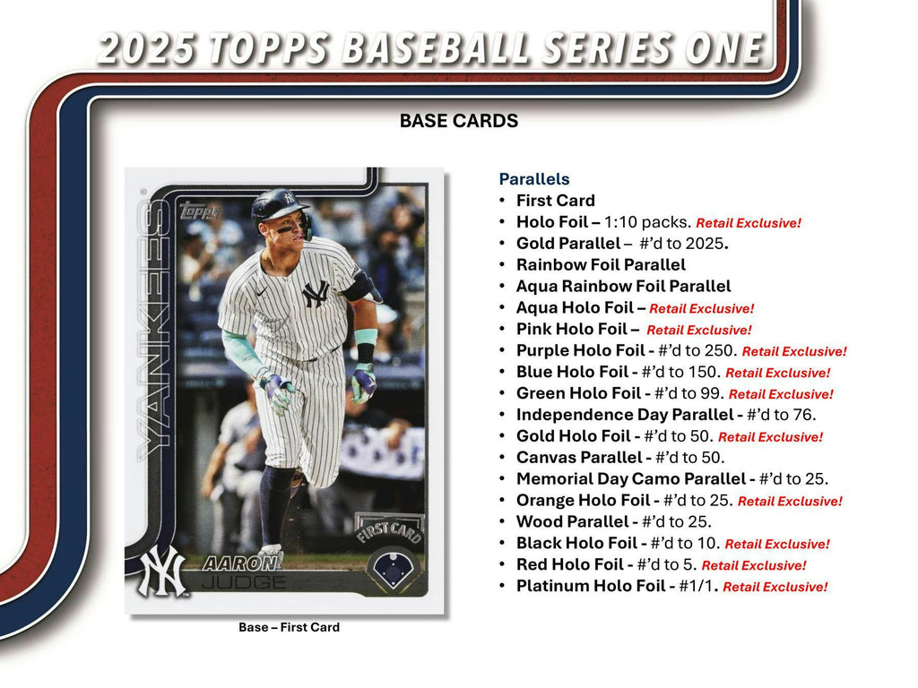 2025 Topps Series 1 Baseball 12-Card Hobby Pack