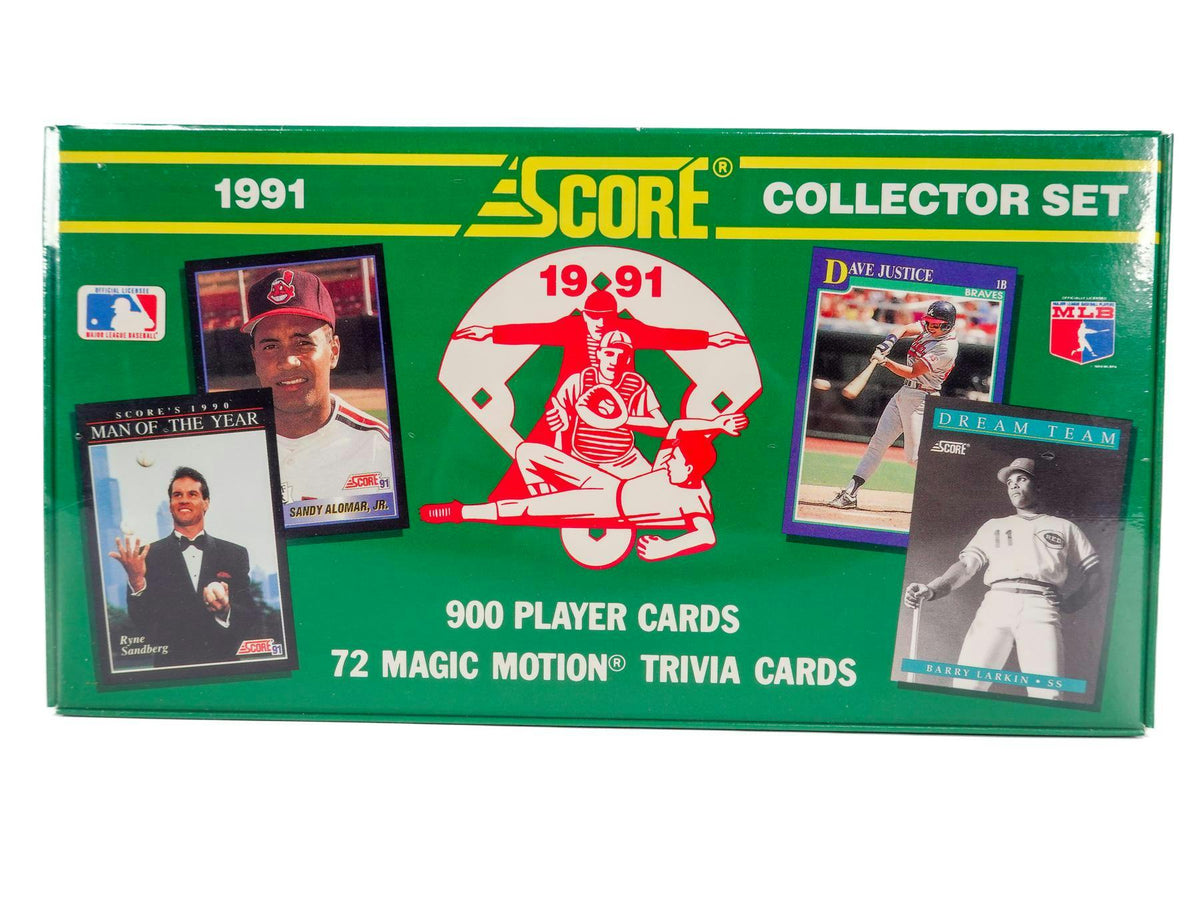 1991 Score Baseball 900-Card Collector Set (Bonus: 72 Trivia + 7 Cooperstown)