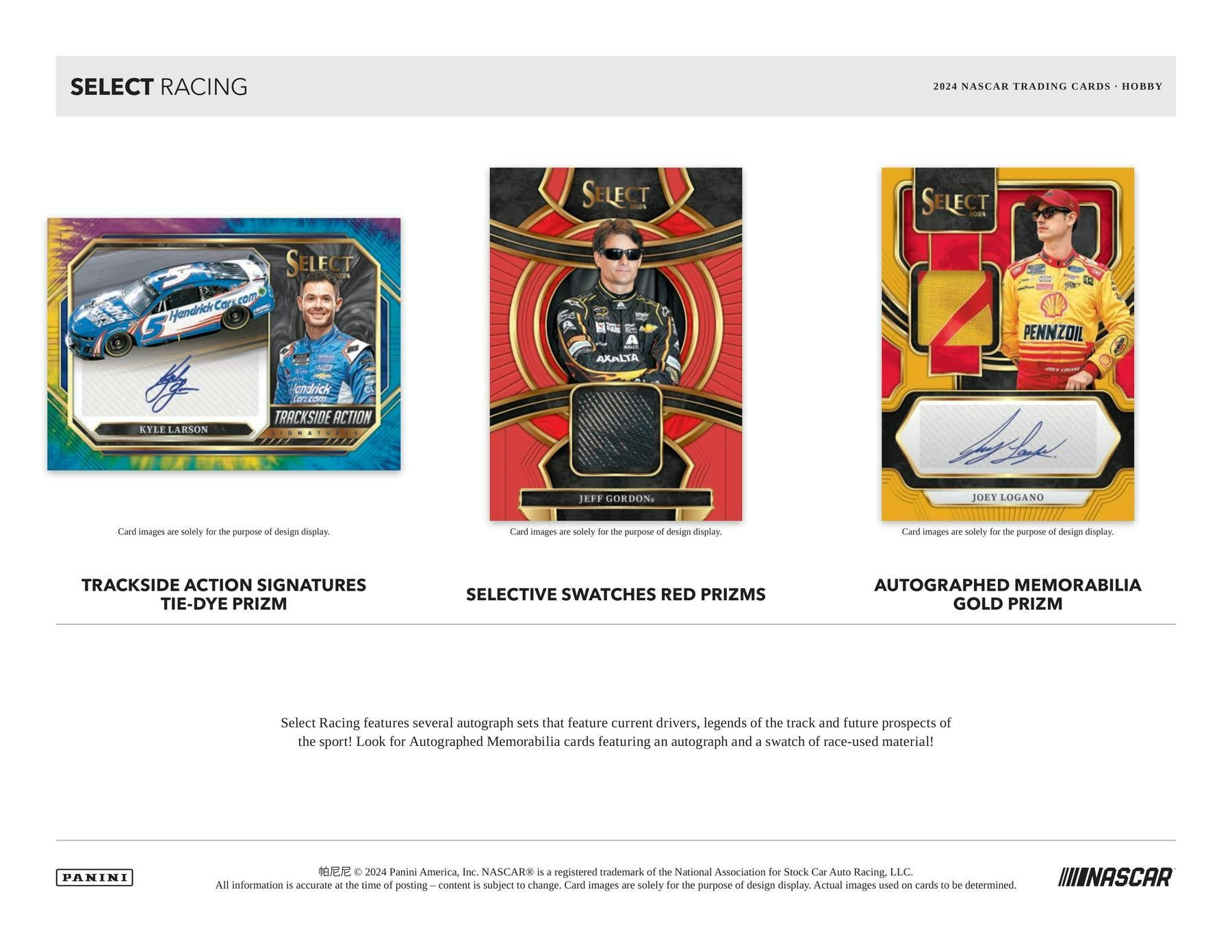 2024 Panini Select Nascar Racing Hobby Box